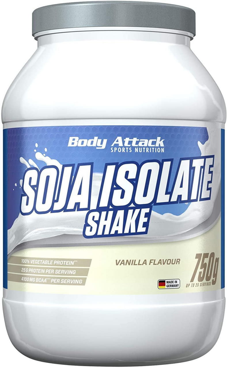 Sójový proteinový izolát Body Attack Soja Isolate Shake 750g, izolát sojové bílkoviny